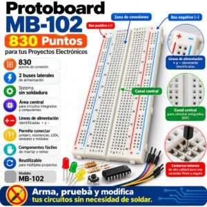Protoboard MB-102 - 830 Puntos