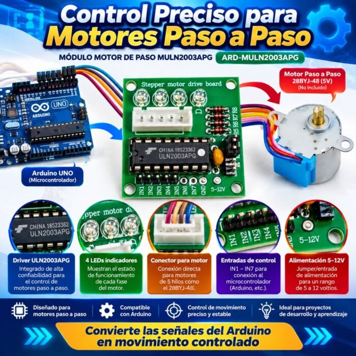 MÓDULO MOTOR DE PASO MULN2003APG