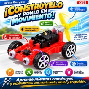Kit Carro Eléctrico Educativo con Motor y Hélice – Auto Turbo C626 Kit Carro Eléctrico Educativo con Motor y Hélice – Auto Turbo C626