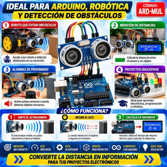 Módulo de ultrasonido Arduino HC-SR04 Módulo de ultrasonido Arduino HC-SR04