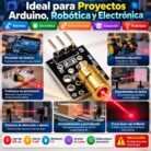 Módulo Emisor Láser KY-008 650nm 5V 5mW para Arduino