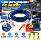 Extensión 1 macho 3,5 mm estéreo a 1 macho 6,3 mm monofónico, 1,8 m