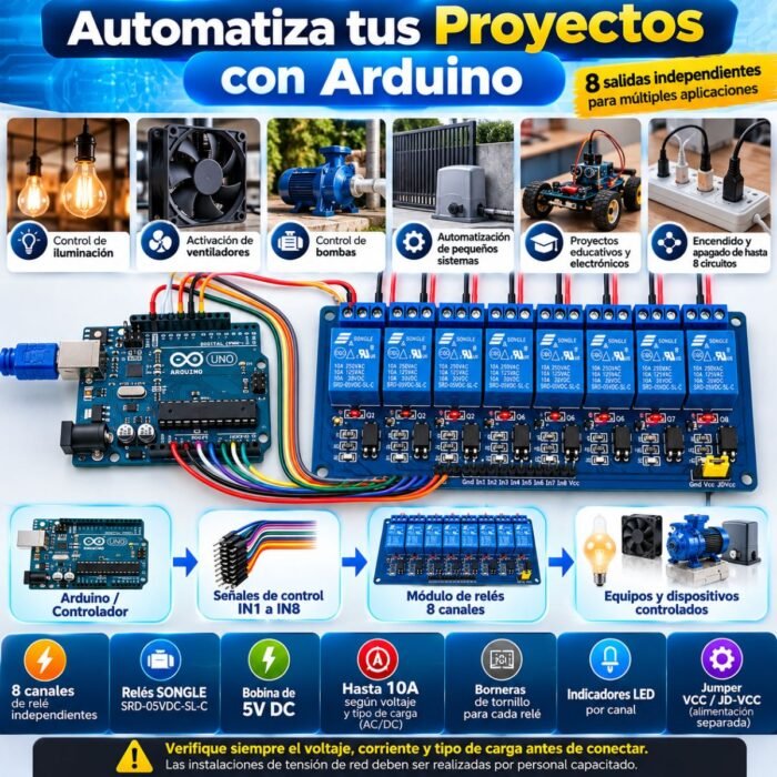 MÓDULO RELE 8 CANALES MÓDULO RELE 8 CANALES