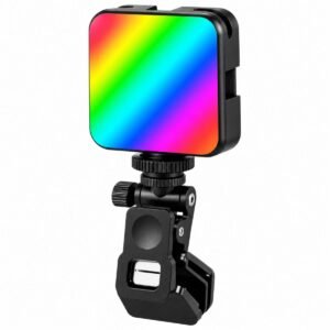 Lámpara LED RGB AY-83 Recargable con Clip para Celular, Portátil y Monitor