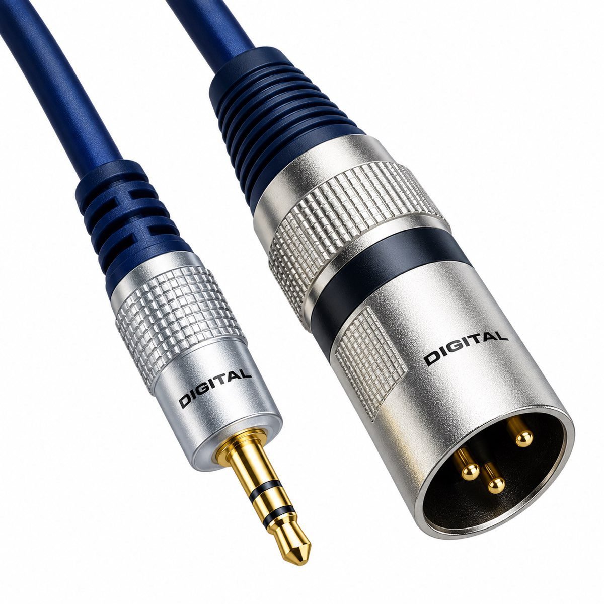 Cable DIGITAL 3,5 mm estéreo macho a XLR / Canon macho de 3 pines — selecciona longitud