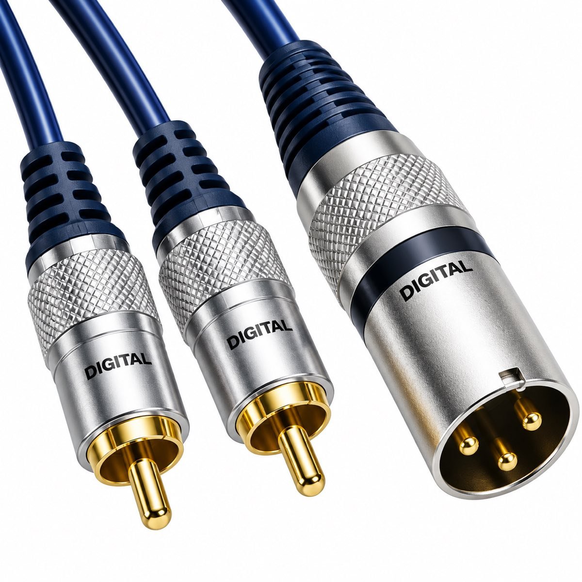 Cable DIGITAL Canon de 3 pines a dos RCA · 90 cm
